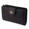 Coach Black/Burgundy Leather Wallets